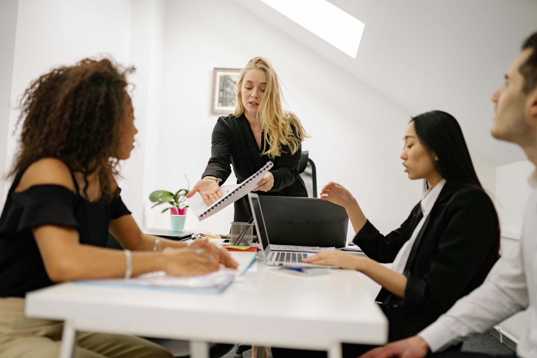 Technology team in a collaborative strategy meeting