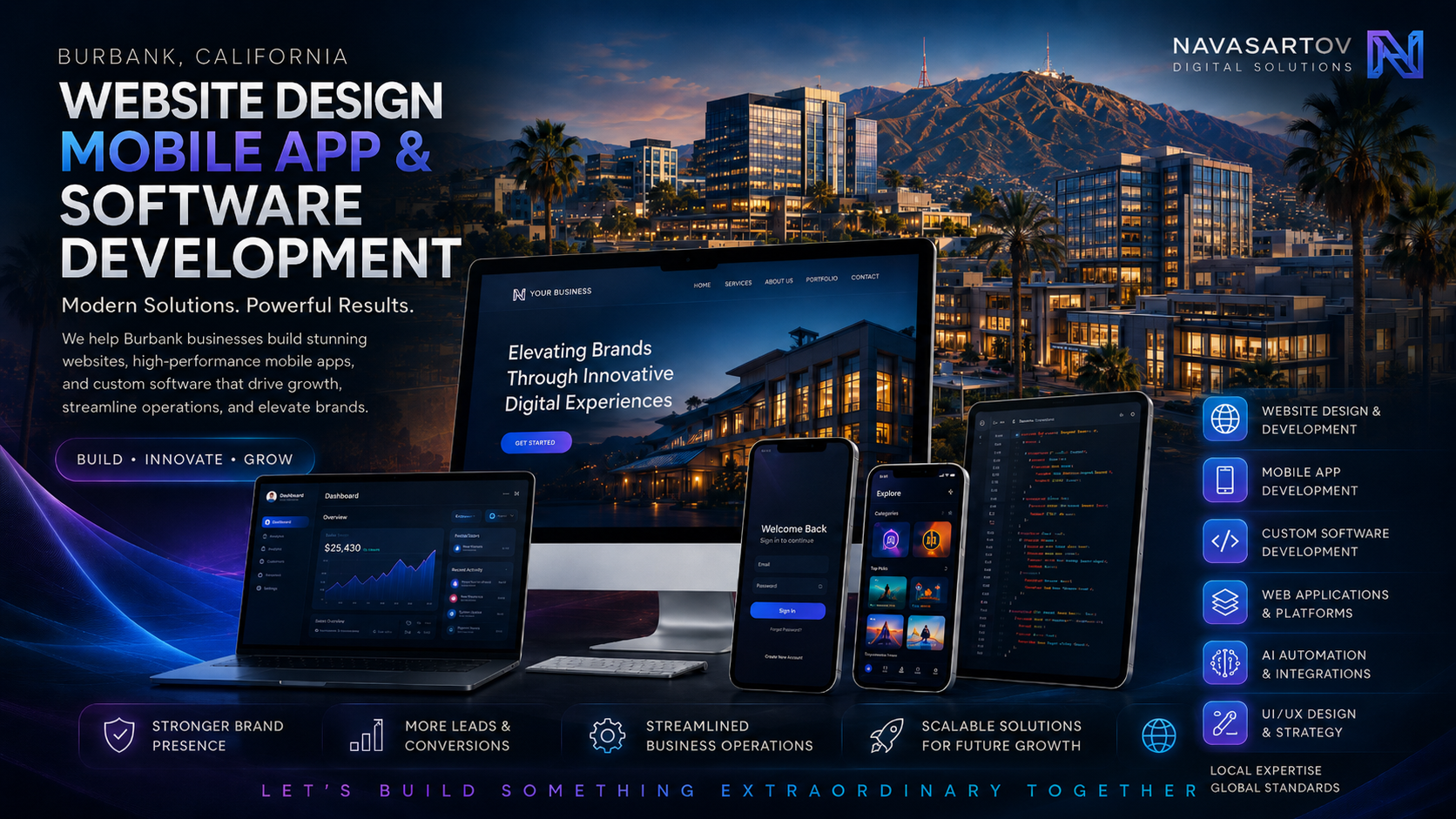 Burbank Website Design Mobile App Software Development