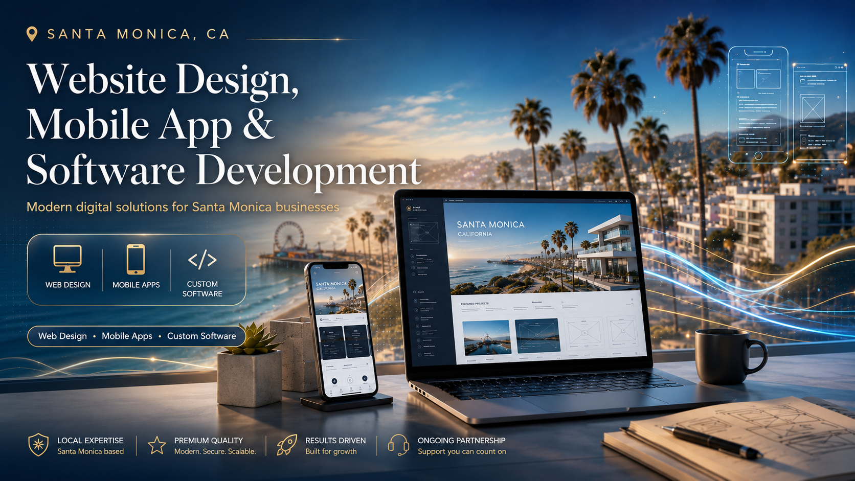 Santa Monica California Website Design Mobile App Software Development