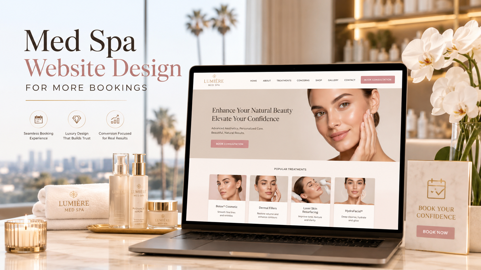 Med Spa Website Design More Bookings Burbank Glendale Pasadena Los Angeles